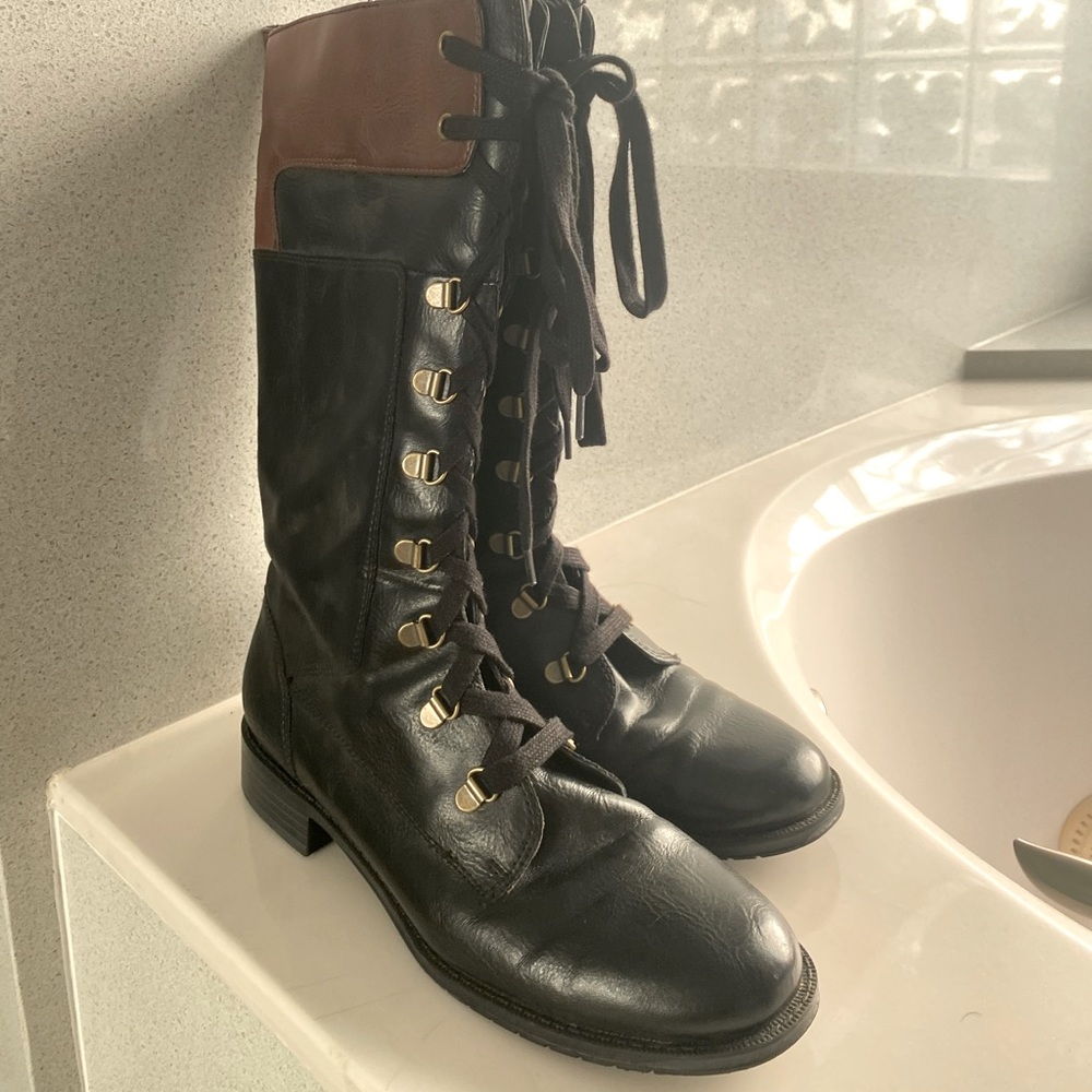 Aerosoles Combat Lace Up Boots